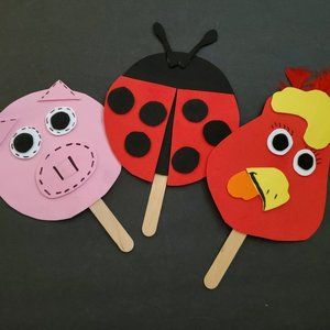 Puppet Masks - 12 Animals